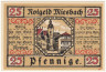  Бона. Германия. Мисбах 25 пфеннигов 1921 год. Нотгельд. (XF) 