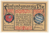  Бона. Германия. Мисбах 25 пфеннигов 1921 год. Нотгельд. (XF) 