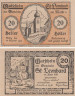  Бона. Австрия. Санкт-Леонхард-ам-Вальде 20 геллеров 1920 год. Нотгельд. (XF) 