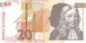  Бона. Словения 20 толаров 1992 год. Янез Вайкард Вальвазор. (XF) 