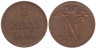  Финляндия. 1 пенни 1916 год. 