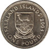  Фолклендские острова. 1 фунт 2004 год. 