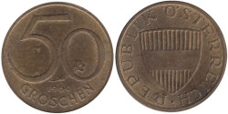Австрия. 50 грошей 1960 год.