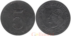 Германия. Лауинген. 5 пфеннигов 1917 год. Нотгельд.