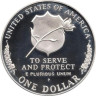  США. 1 доллар 1997 год. Мемориал офицеров полиции. (P) 