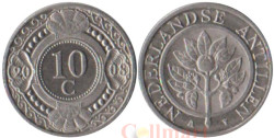 Нидерландские Антильские острова. 10 центов 2008 год. Апельсин.