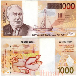 Бона. Бельгия 1000 франков 1997 год. Констант Пермеке. (VF+)