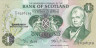  Бона. Шотландия 1 фунт 1983 год. Вальтер Скотт. (Пресс) 