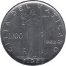  Ватикан. 100 лир 1962 год. Богиня Фидес. 