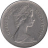  Великобритания. 5 новых пенсов 1978 год. Корона над цветком репейника (эмблема Шотландии). 