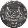  Сингапур. 20 центов 2011 год. Каллиандра. 