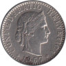  Швейцария. 20 раппенов 1967 год. 