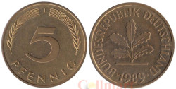 ФРГ. 5 пфеннигов 1989 год. (J)