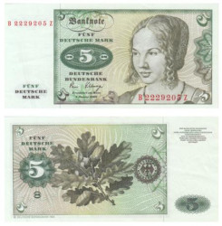 Бона. Германия (ФРГ) 5 марок 1980 год. Молодая венецианка (Альбрехт Дюрер). (XF)