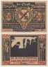  Бона. Германия. Наумбург 50 пфеннигов 1920 год. Аверс без вишенок, вар. 2. Нотгельд. (VF)  