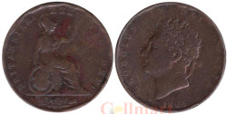 Великобритания. 1/2 пенни 1826 год. Георг IV.