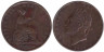  Великобритания. 1/2 пенни 1826 год. Георг IV. 