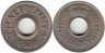  Фиджи. 1/2 пенни 1954 год. Королева Елизавета II. 