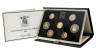  Великобритания. Набор пробных монет 1985 год. (7 штук + жетон Royal Mint, в подарочном буклете) 