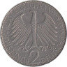  ФРГ. 2 марки 1962 год. Макс Планк. (D) 