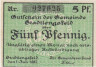  Бона. Германия. Штадтленгсфельд 5 пфеннигов 1917 год. Нотгельд. (VF) 