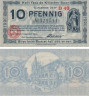  Бона. Германия. Кёльн 10 пфеннигов 1920 год. Воин. Нотгельд. (XF) 