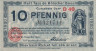  Бона. Германия. Кёльн 10 пфеннигов 1920 год. Воин. Нотгельд. (XF) 