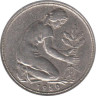  ФРГ. 50 пфеннигов 1950 год. (J) 