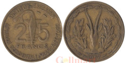 Французская Западная Африка. Того. 25 франков 1957 год. Канна (антилопа).