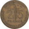 Французская Западная Африка. Того. 25 франков 1957 год. Канна (антилопа). 