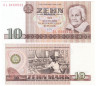  Бона. Германия (ГДР) 10 марок 1971 год. Клара Цеткин. (XF-AU) 