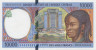  Бона. Центральная Африка, Чад (литера Р) 10000 франков 2000 год. P-605Pf (Пресс) 