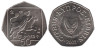  Кипр. 50 центов 2002 год. Похищение Европы Зевсом. 