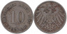  Германская империя. 10 пфеннигов 1901 год. (E) 