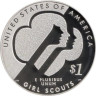  США. 1 доллар 2013 год. 100 лет движению девочек-скаутов в США. 