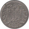  Австрия. 20 геллеров 1895 год. 