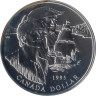  Канада. 1 доллар 1995 год. 325 лет Компании Гудзонова залива. 