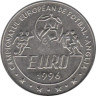  Румыния. 10 лей 1996 год. Чемпионат Европы по футболу 1996. 