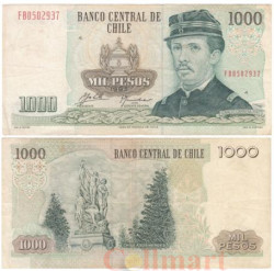 Бона. Чили 1000 песо 1993 год. Игнасио Каррера Пинто. (F-VF)