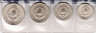  Югославия. Набор монет 1970-1976 год. ФАО. (4 шуки, в буклете) 