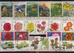 Набор марок. Цветы. 22 марки + планшетка. № 269