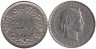  Швейцария. 20 раппенов 1961 год. 