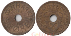 Дания. 5 эре 1940 год.