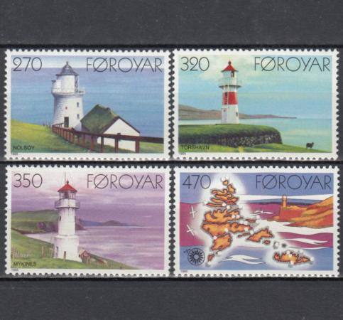  Набор марок. Фарерские Острова 1985 год. Маяки. (4 марки) 