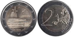 Германия. 2 евро 2026 год. Бремен, музей климатических зон. (J)