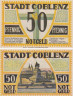  Бона. Германия. Кобленц 50 пфеннигов 1921 год. Памятник. Нотгельд. (XF) 