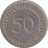  ФРГ. 50 пфеннигов 1950 год. (G) 