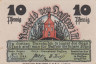  Бона. Германия. Дассов 10 пфеннигов 1922 год. Нотгельд. (XF) 