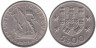  Португалия. 5 эскудо 1975 год. Парусник. 