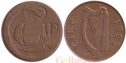Ирландия. 1 пенни 1995 год. Павлин.